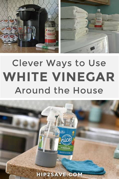 distilled white vinegar for cleaning.